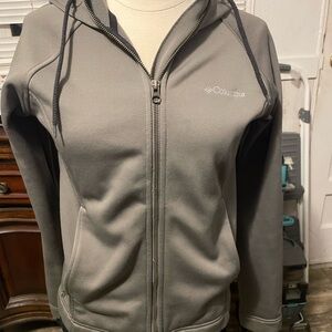 Columbia Women's Gray Hooded Full-Zip Utility Jacket